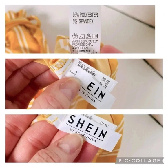 Shein Striped Paperbag Waist Belted Shorts Women’s Size Large (10) - Picture 5 of 5